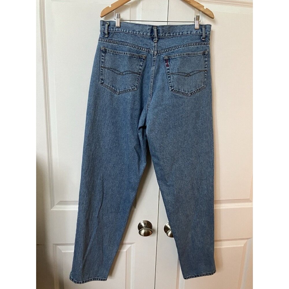 Vintage Request Jeans 2000s 90s 36" Blue Straight Leg Denim Dad Mom Y2K - Picture 8 of 10